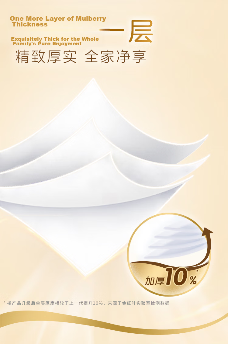 APP Core Roll Toilet Paper, Natural Wood Gold Edition, 4-Ply, 180g*27 Rolls, Bathroom Tissue, Boxed, Toilet Paper, Roll Paper 3
