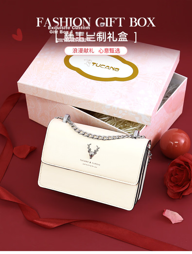 TUCANO Women's Bag 2026 New Cowhide Crossbody Luxury Small Underarm Shoulder Bag Birthday Gift for Women 2