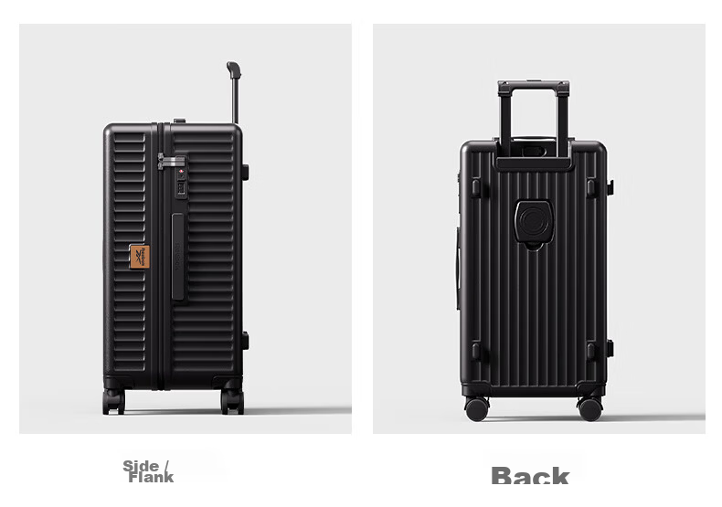 Reebok Suitcase, PC Trolley Case, Multifunctional Large Capacity Travel Luggage, Password Lock Suitcase, Leather Case, Hao Kong Bai 24 Inches 26