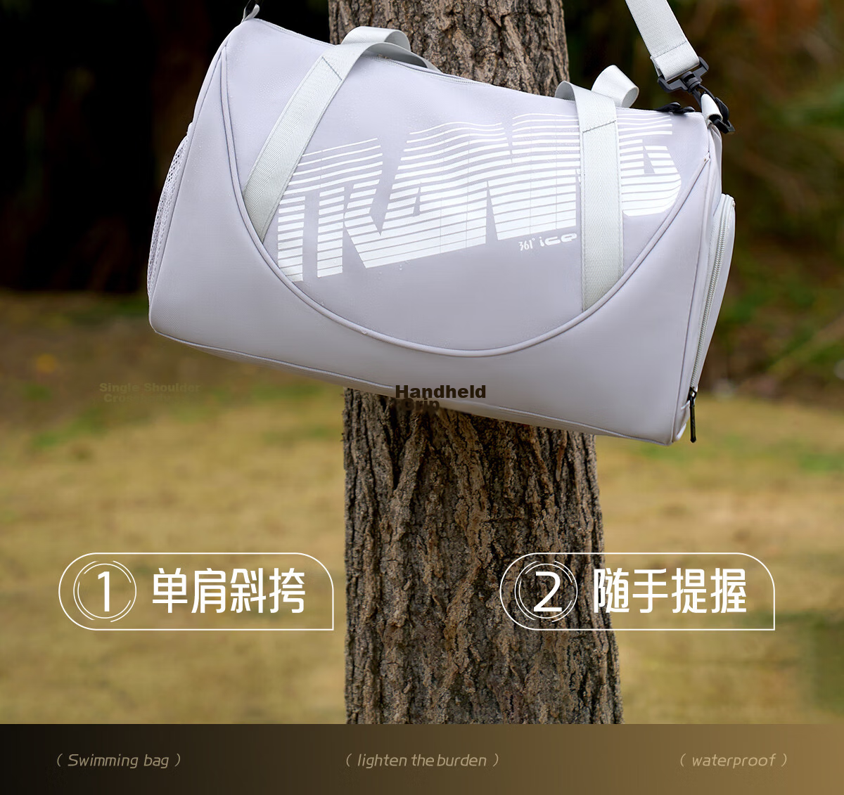 361° Swimming Bag Wet and Dry Separation Fitness Bag Unisex Travel Waterproof Storage Bag Large Capacity Beach Bag 5