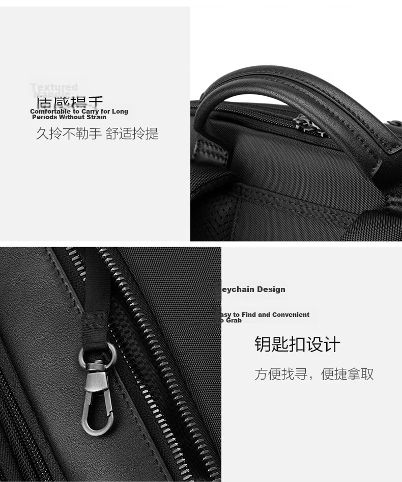 Xinxiuli Large Coffee Bag Men's Backpack, 14-Inch Laptop Bag, Business High-End Casual Commuter Birthday Gift, KO1 20