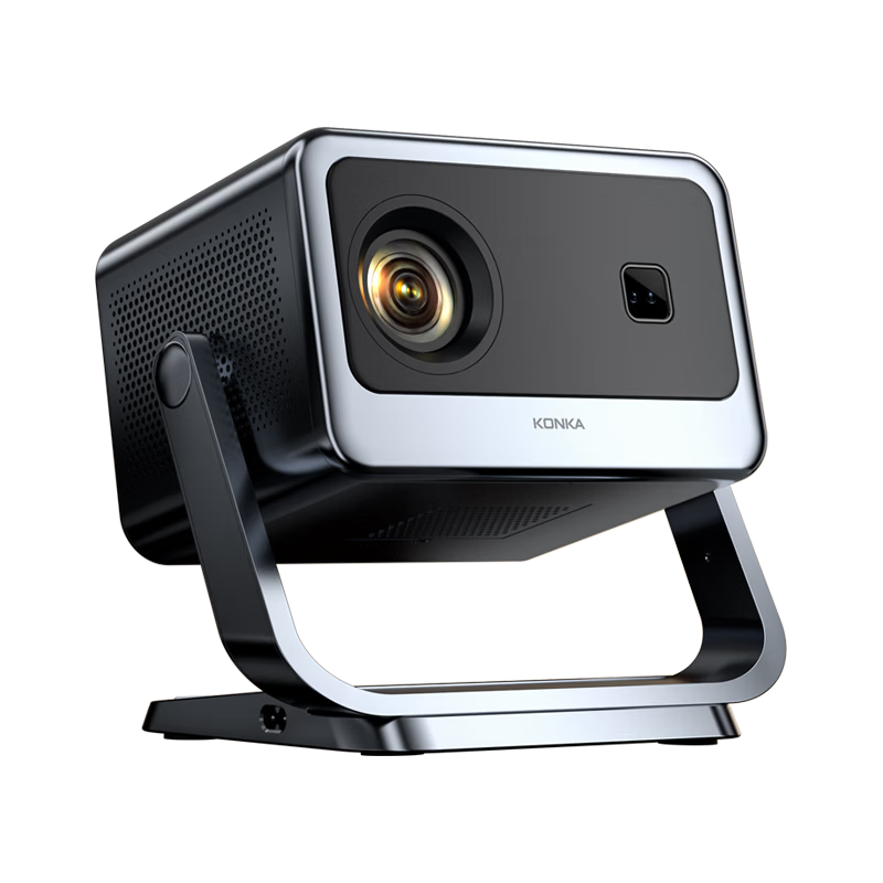 KONKA C2pro PTZ Projector Home Use HD Portable Home Theater Bedroom Projector (Auto Focus Correction, 260lm Brightness, 360° PTZ)