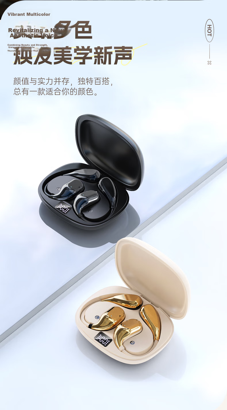 Zhiguozhe Berlin Sound 2026 Latest Bluetooth Earhook Wireless In-Ear Noise Cancelling Sports Running Earphones Long Battery Life Comfortable for Men and Women 25