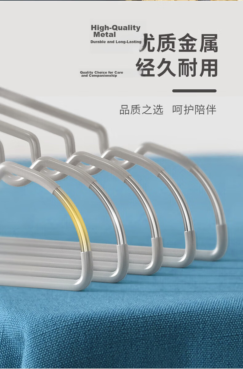 MENGTING Non-Slip Dipped Coat Hangers, 10-Pack, Thickened Shoulder Design, Suitable for Home and Dormitory Use, Student Clothes Hangers 4