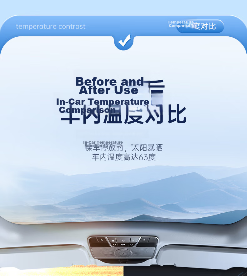 Zhiguozhe Half-Face Sunshade Mask UV Protection Windproof Dustproof Heat Insulation for Sylphy Toyota Volkswagen Lavida Sagitar BYD Passat General Motors 11