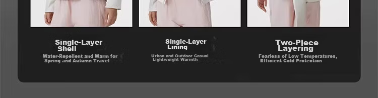 Camel [Dilireba Same Style] Women's Softshell Jacket Two-Piece Set Spring 2026 Windproof Waterproof Fleece Lined Warm Coat 9