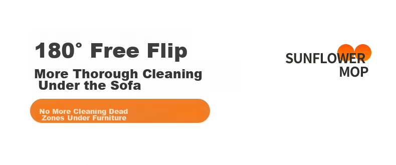 YNK·UNIORAM Sunflower Telescopic Mop Household One-Push Clean Hands-Free 2025 New Sunflower Ceiling Cleaning Tool 23