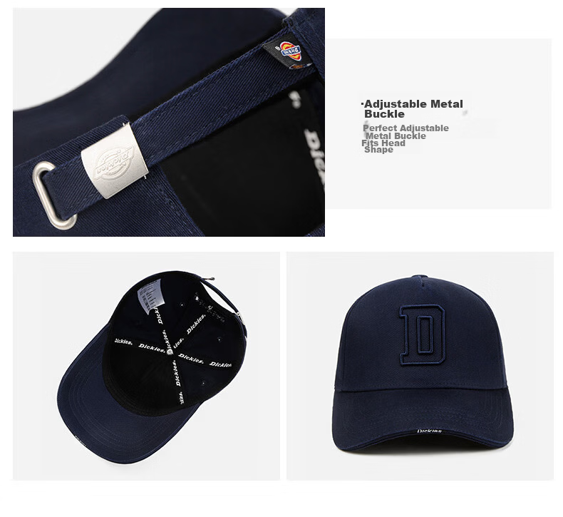 Dickies Lightweight Breathable Baseball Cap Men Sunshade Slim Face Soft Top Pure Cotton Sun Protection Outdoor Duckbill Hat Women Dark Gray 4