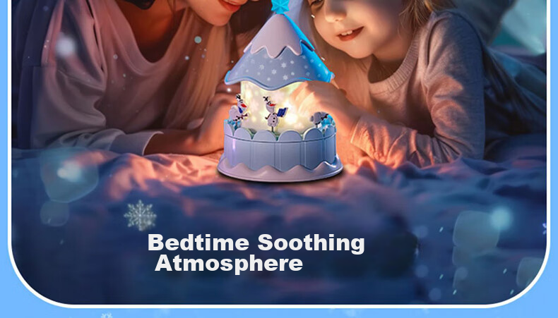 Disney Elsa Princess Starry Sky Projection Lamp Children's Toy Girl's Birthday Gift for Ages 7-14 Music Box Elsa 12 8