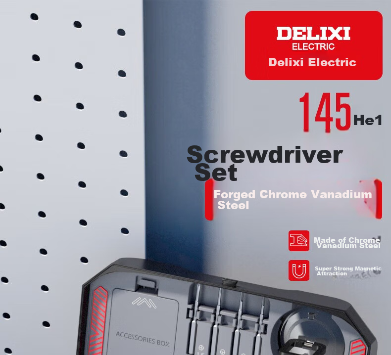 DELIXI ELECTRIC Screwdriver Set, Household Mini Multifunctional Screwdriver Kit, Torx Disassembly Tools, 180-In Manual Screwdriver Set 1
