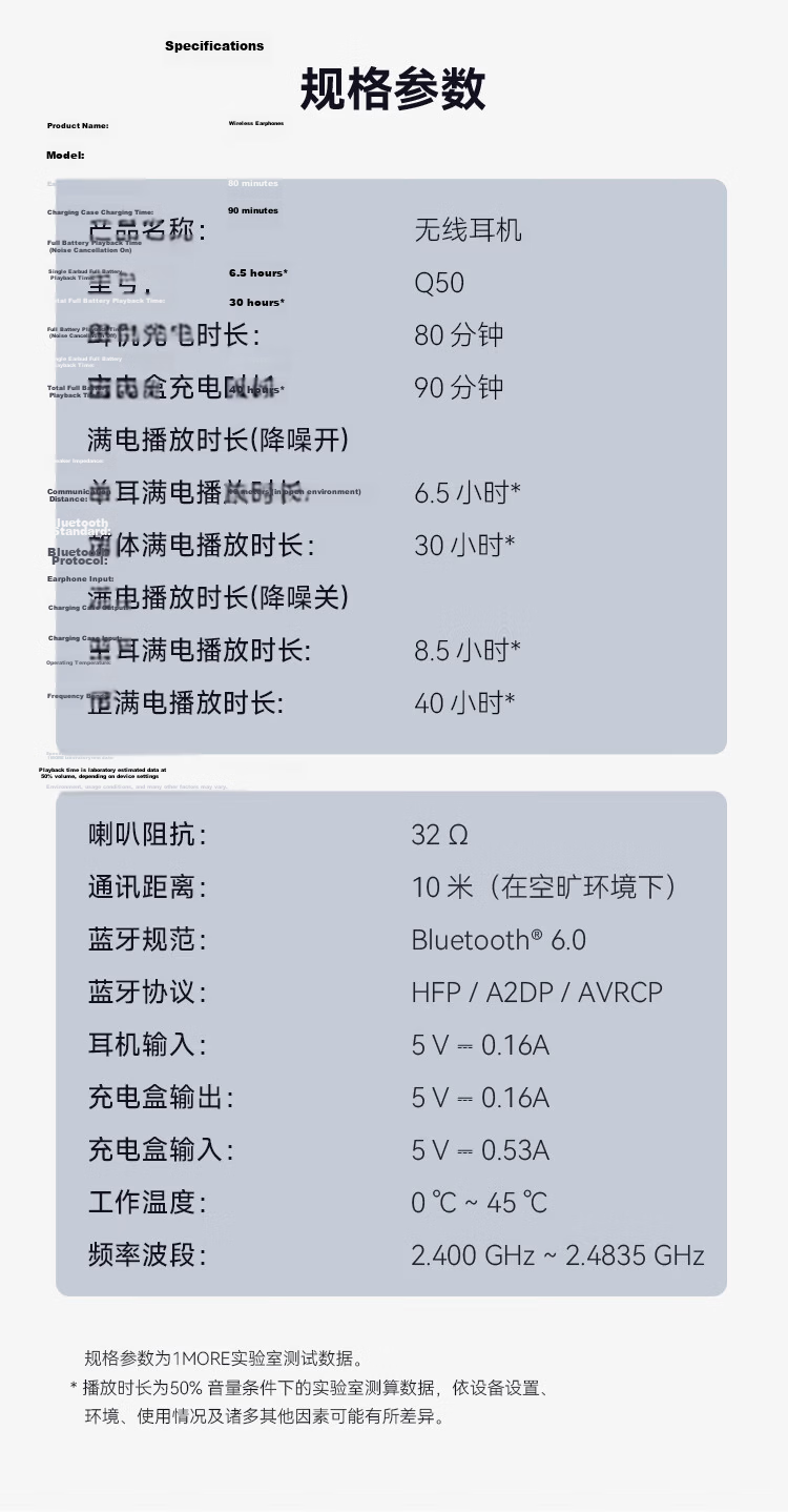 1MORE Q50 Mini Noise Cancelling Bluetooth In-Ear Earbuds Sleep Noise Cancelling Comfortable Side Sleep Long Battery Life Black 2026 Latest Model 22