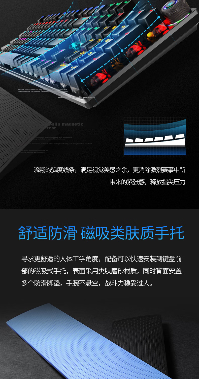 AULA F2088Air Wireless Mechanical Keyboard Bluetooth Wired Tri-mode 104-Key Anti-Ghosting Gaming Office Laptop Universal Black Brown Switch 6