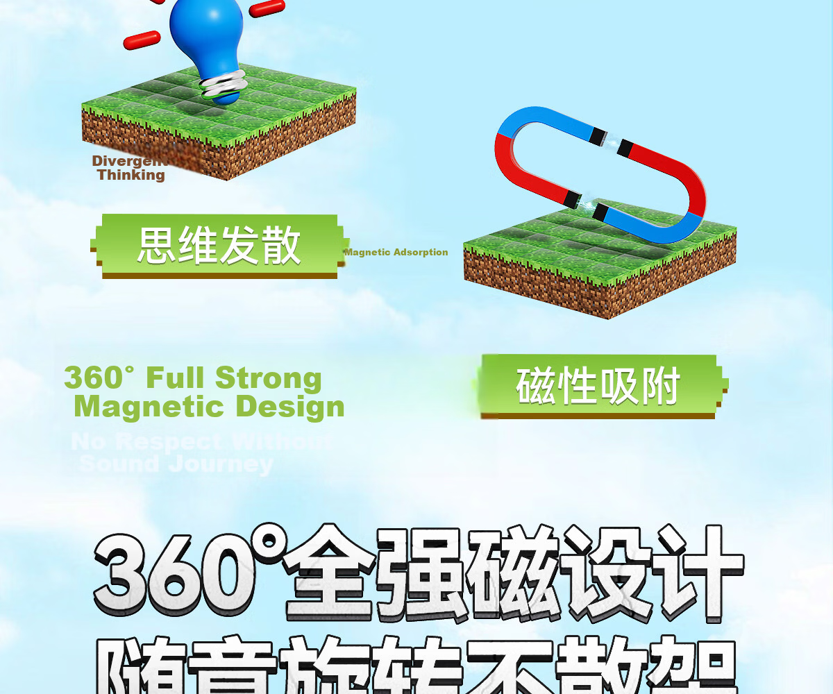 Xinge Building Block Table 1-3-6 Years Sturdy Multifunctional Large Particle Children's Toy Game Gift for Boys and Girls 4