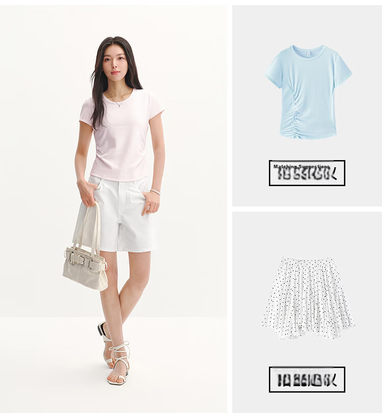 Semir Women's Summer Cool Antibacterial Vintage Slimming A-Line Straight-Leg Jeans 2027 Retro Loose Trendy Shorts 17