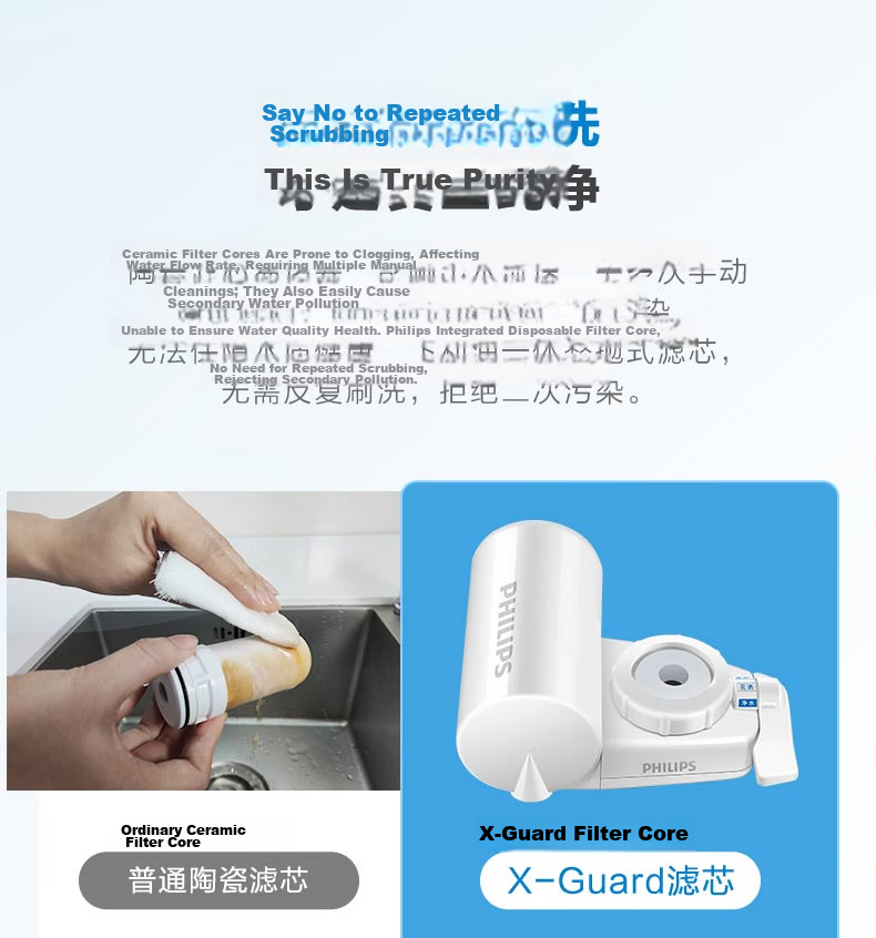 PHILIPS Faucet Water Purifier Original Activated Carbon Filter WP3928/03 (Compatible with WP3828 Faucet Purifier) 10