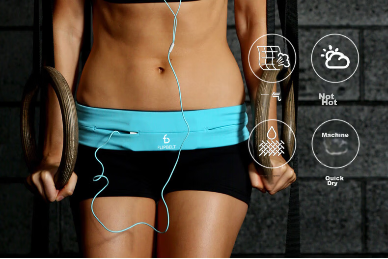 Feibit Classic Waist Bag Sports Running Outdoor Waist Belt Marathon Gear Phone Bag Cool Carbon Gray XS 15