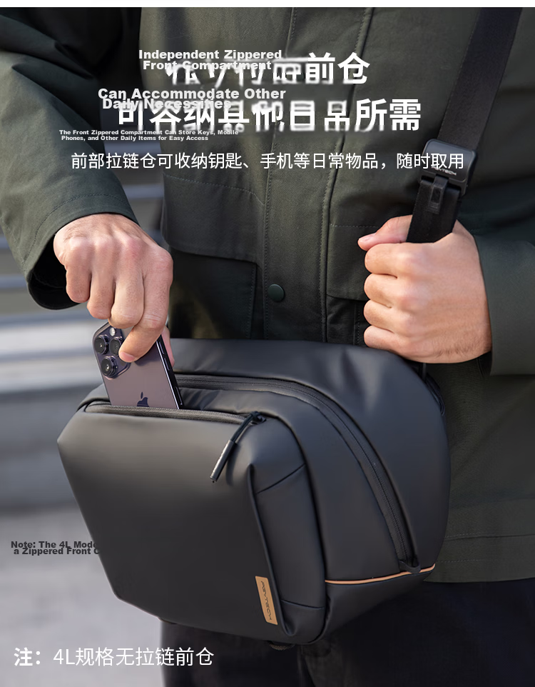 PGYTECH Camera Bag OneGoV2 Shoulder Bag Dandelion Photography Bag Mirrorless Camera Backpack Lens Inner Bag Crossbody DSLR Camera Bag Waterproof Travel Portable Bag Obsidian Black 10L 11