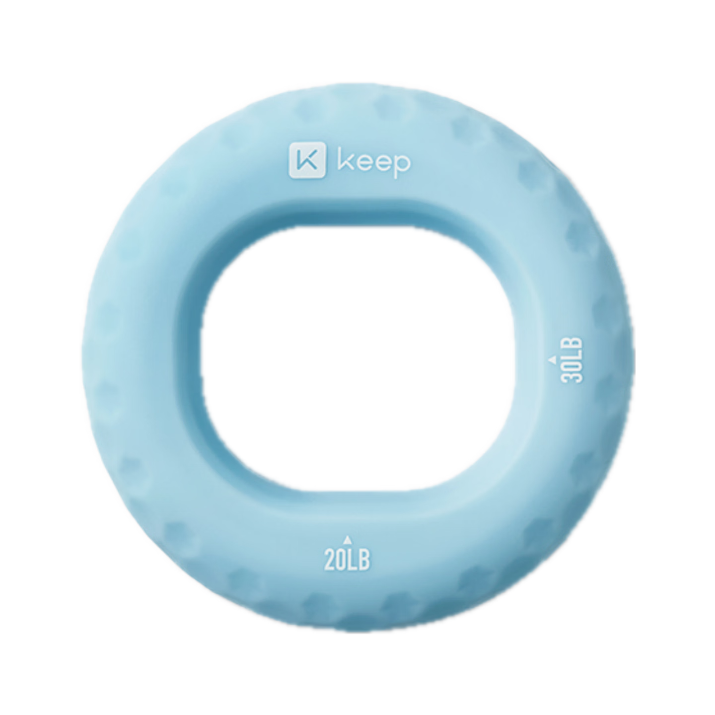 Keep Silicone Grip Ring, 20-30 Lbs Finger Rehabilitation Training Hand Strengthener, for Men And Women, Forearm Fitness, Light Blue