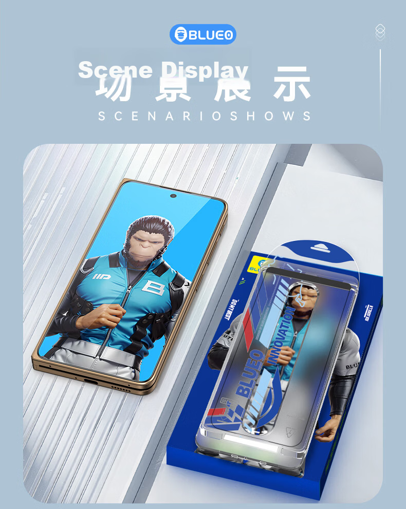BLUEO Original Clear+ New Space Capsule OPPO Find X9 Ultra Screen Protector Tempered Glass Anti-Static Anti-Drop Dust-Free Film 15