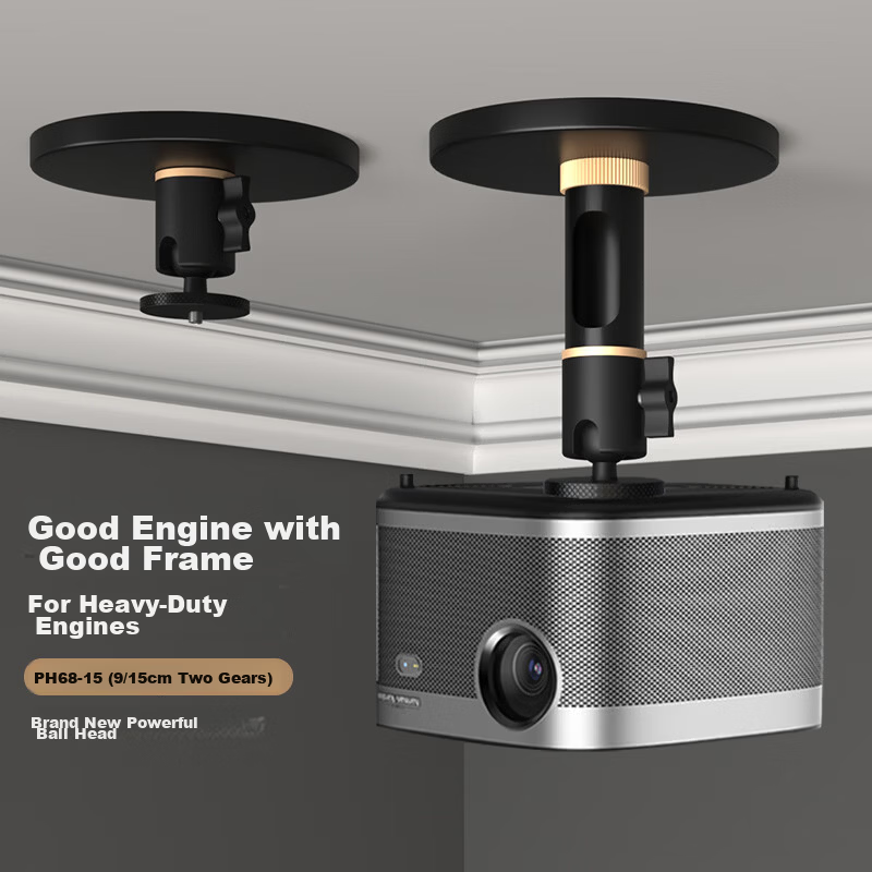 CINE Heavy-Duty Projector Ceiling Mount Bracket for Home Use Compatible with XGIMI H3S H6, JmGO J10, Dangbei X7, Hisense Big Eye Orange C3 Projector PH68-15