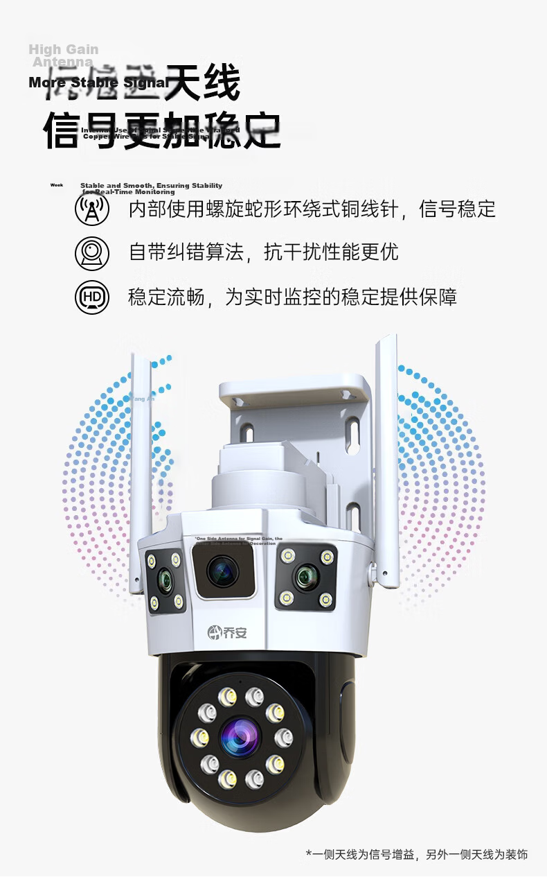 JOOAN 4G Solar Camera AI Outdoor Wireless Lifelong Free Remote Home Surveillance Panoramic Night Vision 9