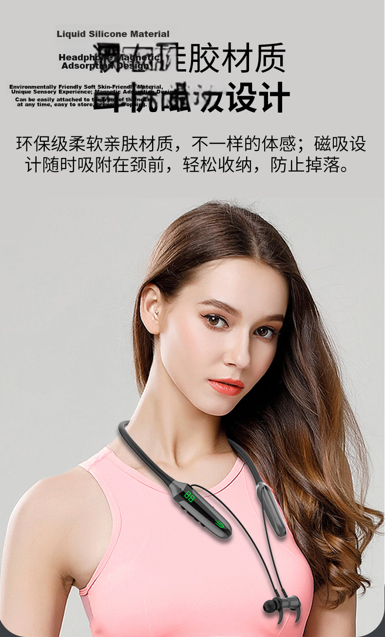 Masentek Y10 Wireless Gaming Bluetooth Headset Neckband Style Low Latency for PUBG, Sports Headphones Compatible with Huawei, Apple, Xiaomi And Other Phones And Computers 10