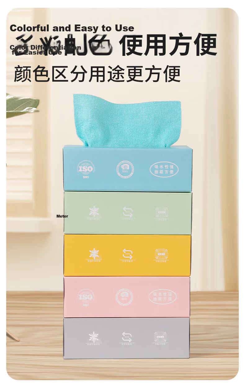 Mengtin Disposable Lazy Dish Cloth 20x20cm 20 Sheets Thickened Washable Weekly Kitchen Cleaning Cloth 8