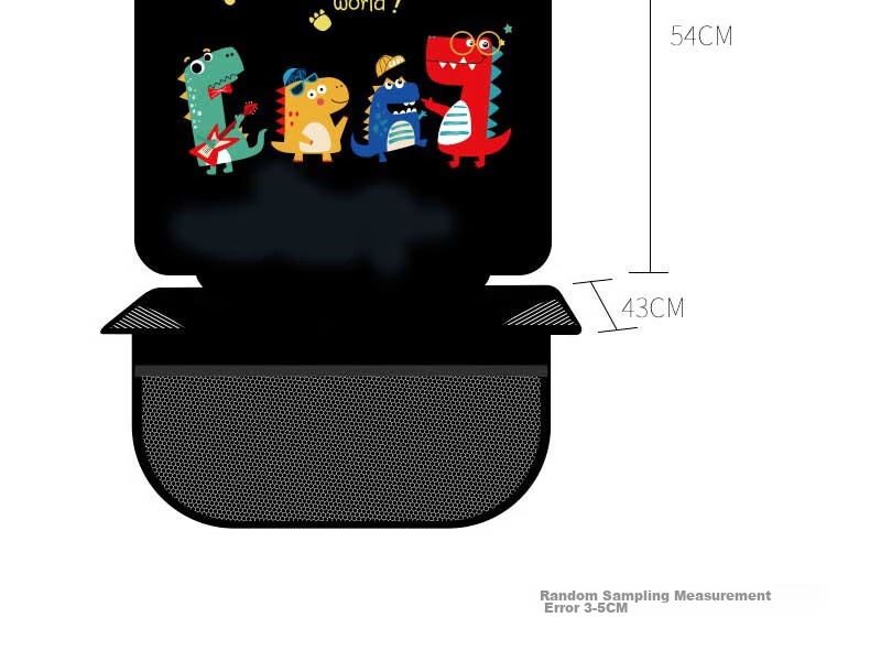 Digalun Car Child Safety Seat Anti-Wear Pad ISOFIX Universal Britax Thickened Non-Slip Protective Mat Creative Cute Cartoon Dinosaur 12