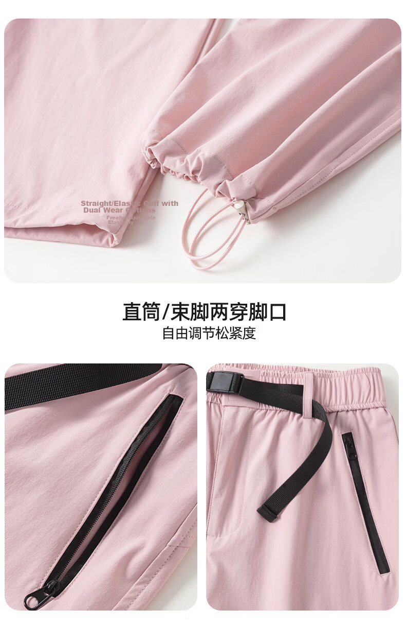 Xueqiman Lightweight Work Pants 2026 Spring Summer Thin Outdoor Windproof Waterproof Mountaineering Paratrooper Pants 24