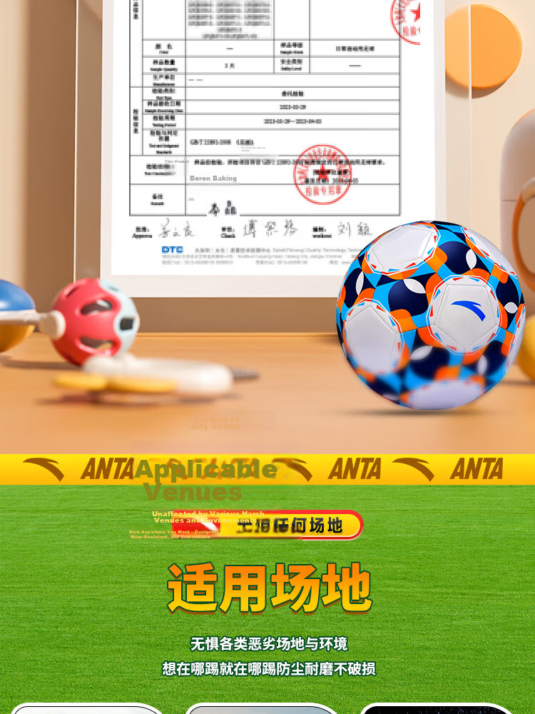 ANTA Soccer Ball Size 5 for Adults, Middle School Entrance Exam Standard, Professional Competition Training, Youth Students, Size 5 Ball - 1 12