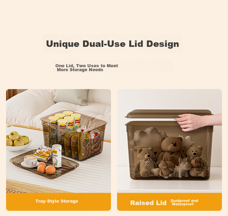 JD Jingzao Cocoa Storage Box Small Size No Lid Set of 3 Desktop Snack Toy Organizer Clothes Storage Box 7