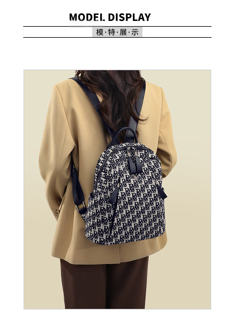 YUYULA Women's Large Capacity Backpack Premium Canvas Stylish Luxury Travel School Bag Birthday Gift for Girlfriend 8