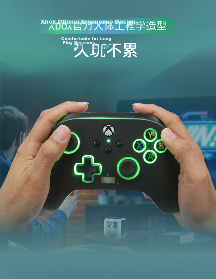 PowerA Microsoft Xbox Authorized Xbox Controller Wired Gamepad PC/Xbox Back Buttons Linear Triggers Black Myth: Wukong PUBG Sonic The Hedgehog Chinese Style Controller 6