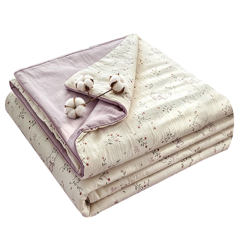 MUJI Class A Cotton Summer Quilt 100% Cotton Cooling Blanket Air-Conditioned Thin Quilt Core 200*230cm