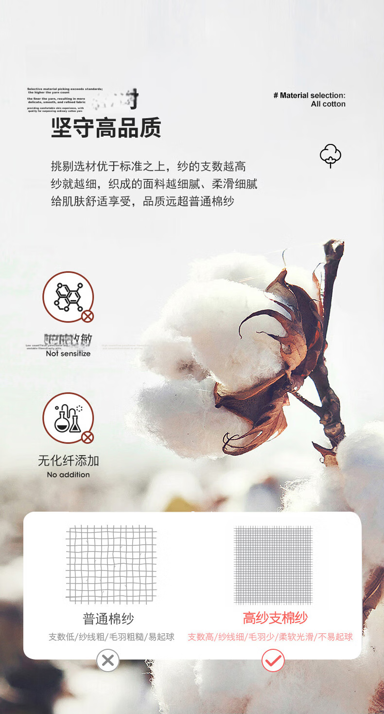 MUJI A-Class 100% Cotton Four-Layer Gauze Pillowcase Summer Pure Cotton Anti-Slip Pillow Cover Pair 52x78cm 4