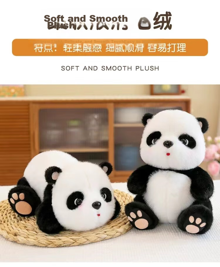 Wozhi Giant Panda Plush Toy, Realistic Baby Panda Doll, Stuffed Animal, Birthday Gift for Girls 2