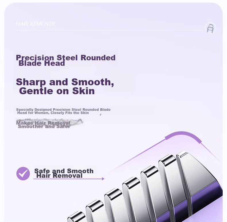 VTT Dual-Head Electric Hair Trimmer Private Area Shaver for Men and Women Intimate Hair Removal Bikini Grooming Device Birthday Gift JD Self-Operated 7