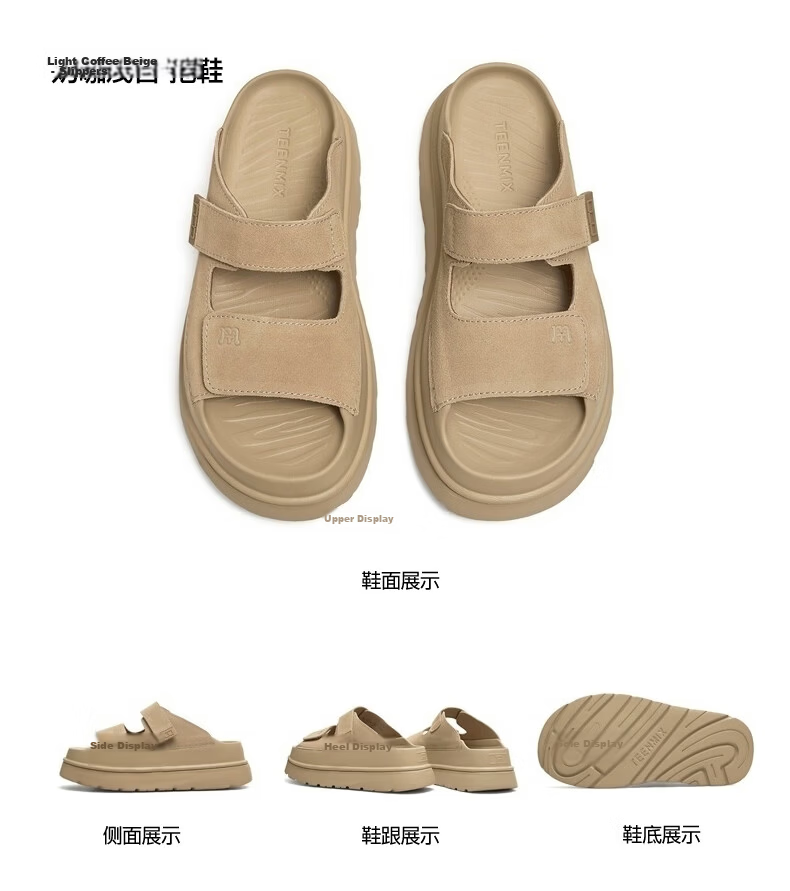 Tianmeiyi Ice Cream Shoes Thick Sole Height Increasing Birkenstock Slippers Casual Sandals Women Outdoor Retro Summer 2026 New Style 16