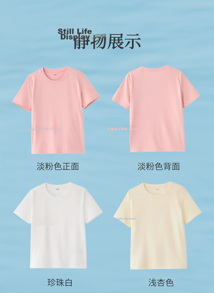INMAN [Silk Lyocell] Van Gogh Embroidered Shoulder T-Shirt 26 Summer Women's New Air Blue XL 40