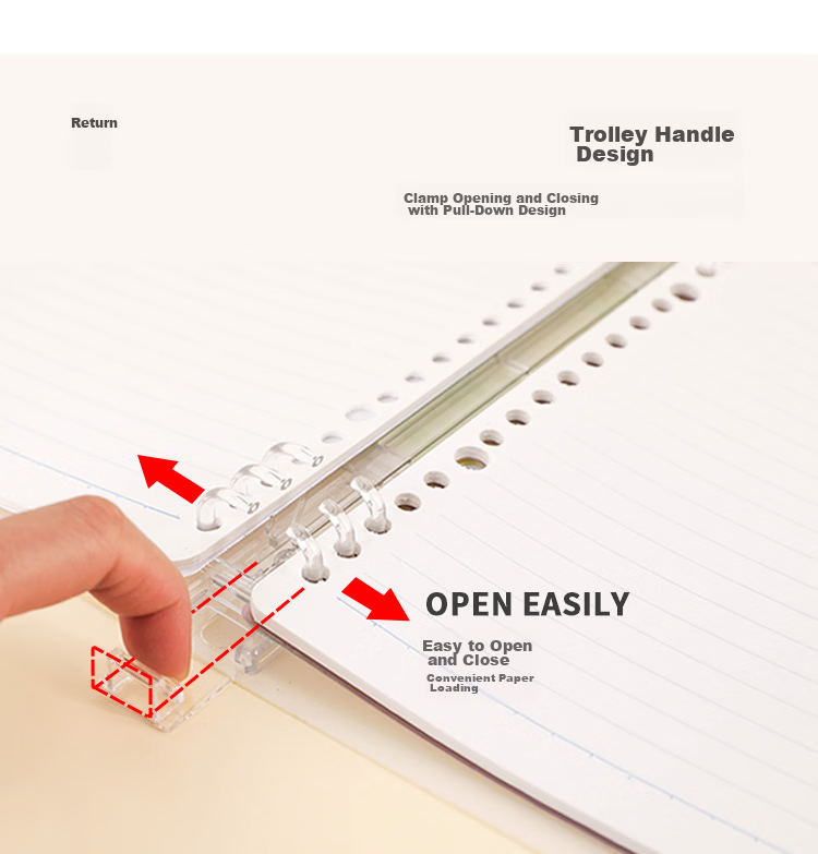 KOKUYO A5 Watercolor Whisper Campus Compact Loose-Leaf Notebook with 40 Lined Sheets Green WSG-RUDP12G 6