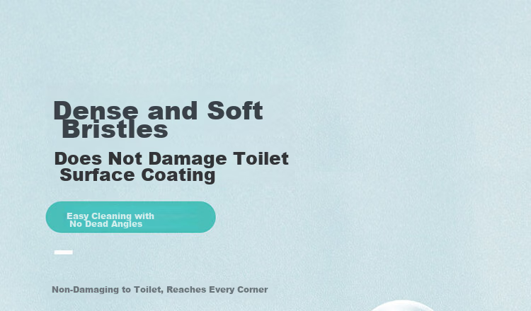 Ecoco Toilet Brush with Base Wall-Mounted Silicone Cleaning Brush for Home Bathroom Zero Dead Angle 9