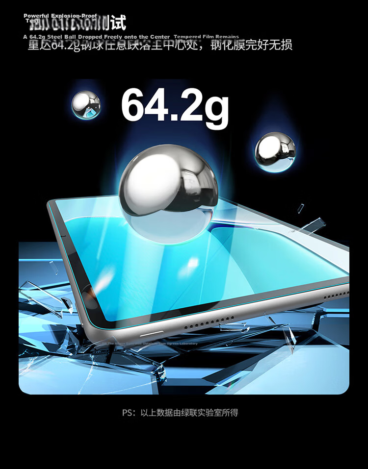 UGREEN Tempered Glass Screen Protector for Huawei MatePad 11.5-inch 2026 Model, Full Coverage Anti-Fingerprint Anti-Drop Tablet Accessory 5
