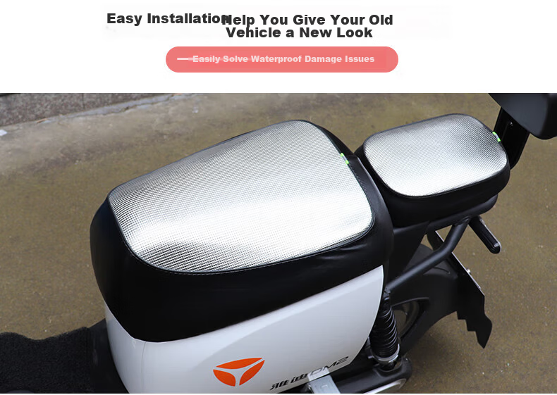 Cheguimu Electric Bicycle Rear Storage Bag, Phone Pouch, E-Bike Charger Bag, Raincoat Storage, Rider Bag 8