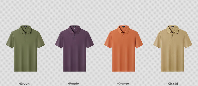 FIRS 100% Cotton Mercerized Summer Short Sleeve Polo Shirt 2026 New Men's T-Shirt High-End Top 5