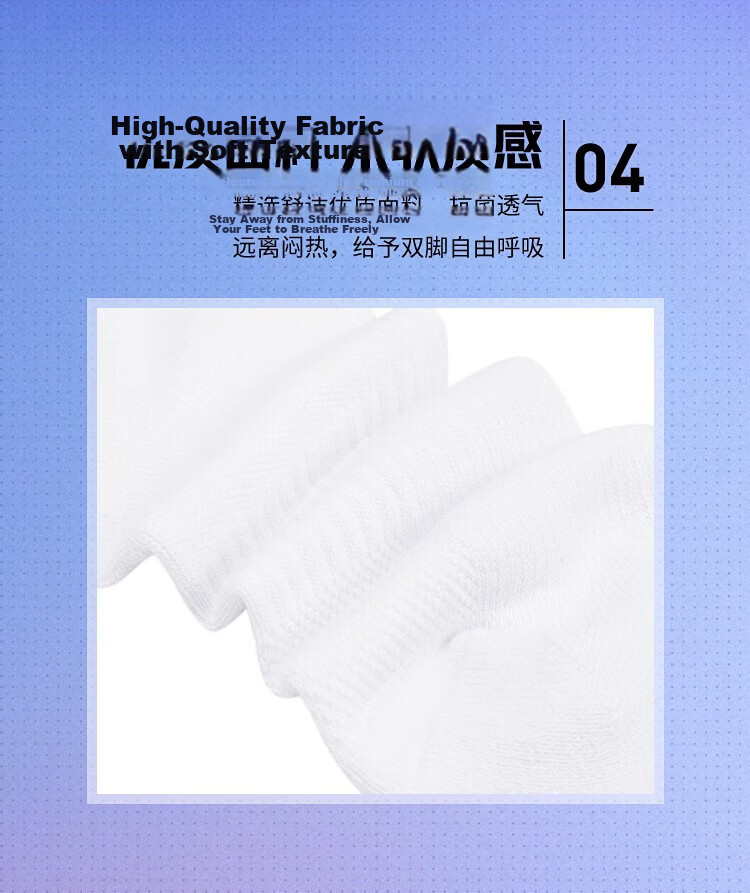 LI-NING Men's Mid-Calf Badminton Sports Socks Towel Socks Moisture-Wicking AWTS003-2 Triple Pack White 5