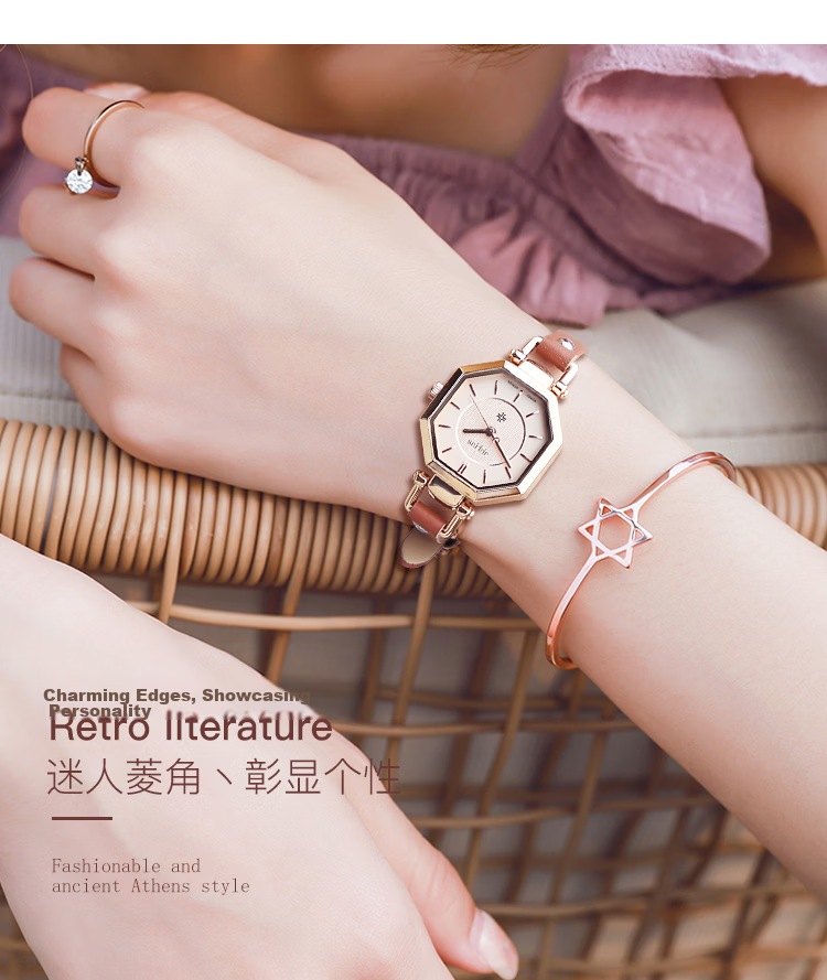 Julius [Best-Seller Recommendation] Women's Watch, Korean-Style Youthful Simple Watch, Student Watch, Waterproof Ladies' Wristwatch, Women's Watch 1055 9