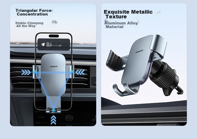 BASEUS Car Phone Holder Air Vent Mount Car Navigation Bracket Automotive Interior Accessories 5