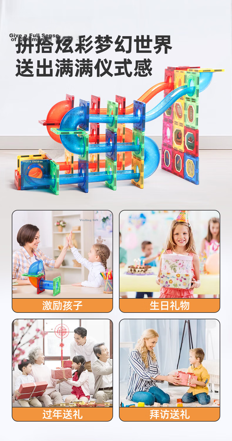 MAGPLAYER Mini Magnetic Blocks Portable Pocket Geometric Cube Magnetic Building Blocks Toy for Children Ages 3-6 Mini Travel Set 23