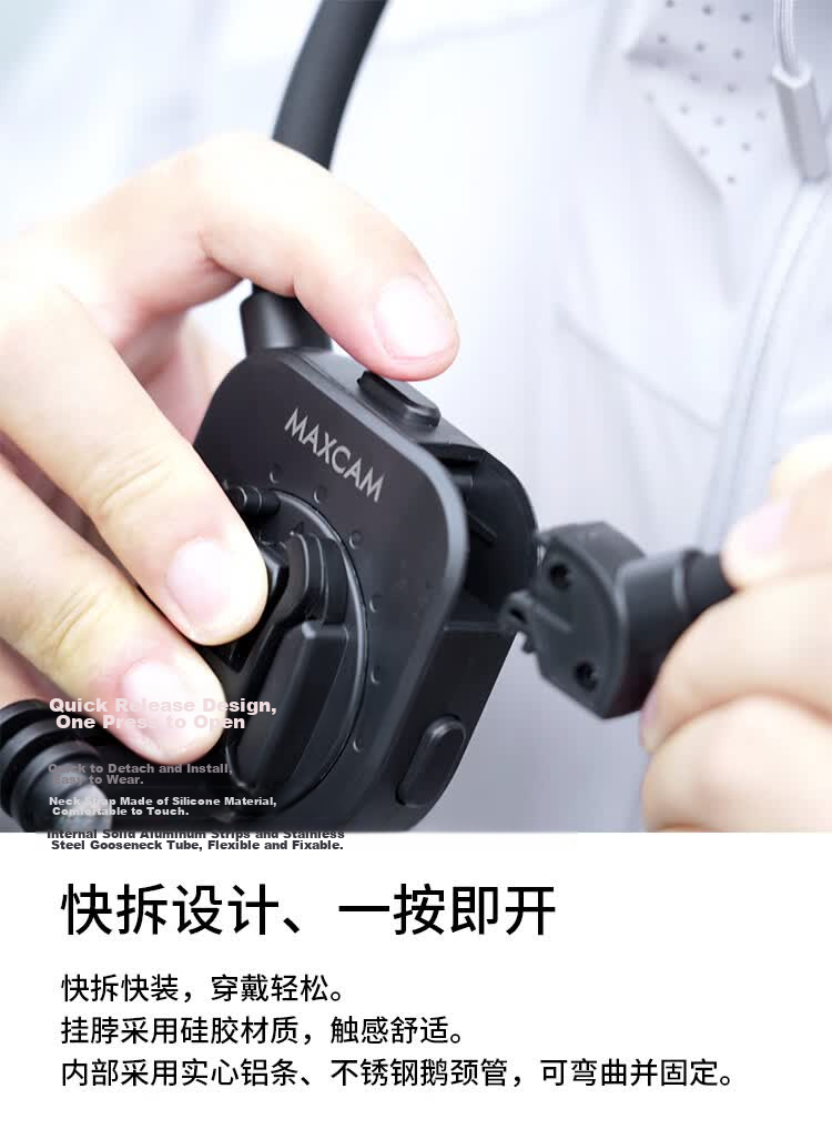 MAXCAM Neck and Chest Strap Mount Lanyard for DJI Osmo Pocket 4P/4/3 Pocket Camera Fishing Lure Holder Cycling Accessories 6