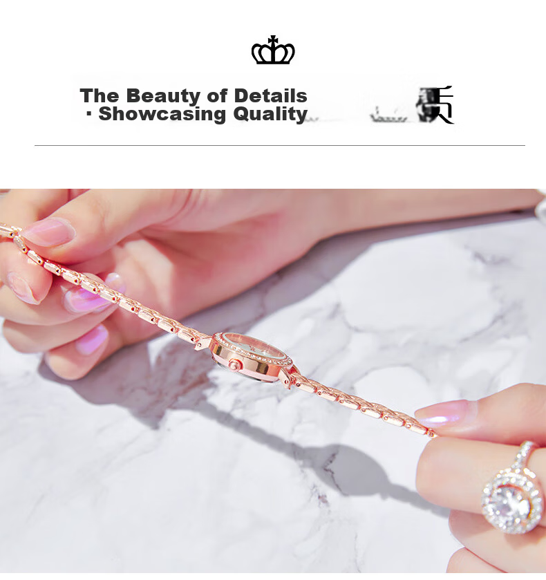40,000 Kilometers Women's Watch Fashionable Compact Trendy Student Quartz Waterproof Ladies Watch New Year Gift Back to School 16